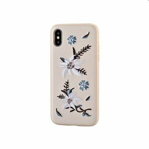 Zadný kryt Devia Flower Embroidery pre iPhone X/XS, ružová kép