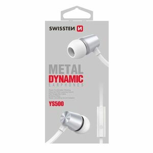 Slúchadlá Swissten Dynamic YS500, strieborné kép