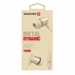 Slúchadlá Swissten Dynamic YS500, zlaté kép