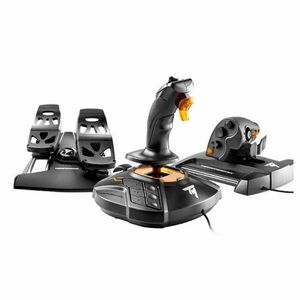 Thrustmaster T16000M FCS + Thrustmaster Plynový pedál TWCS Throttle + pedálová sada kép