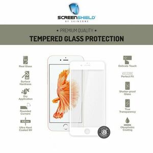 Ochranné temperované sklo Screenshield 3D pre Apple iPhone 7 - Full Cover Metalic White - Doživotná záruka kép