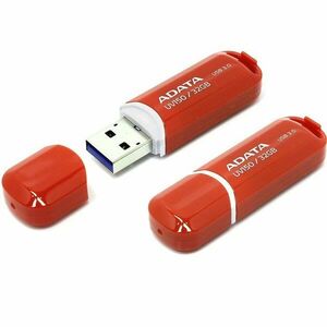 USB kľuč A-DATA UV150, 32 GB, USB 3.0, rýchlosť čítania a zápisu až 90 MB/s, červený kép