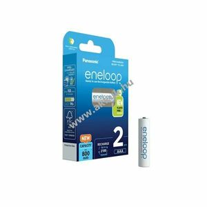 Panasonic eneloop AAA, micro akku 750mAh 2db/csomag (BK-4MCDE/2BE) kép