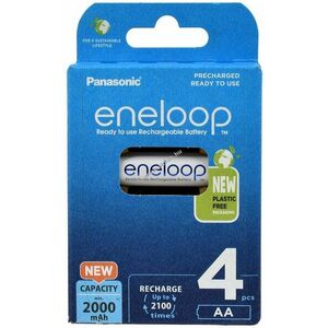 Sanyo/Panasonic eneloop akku típus LR6 1900mAh NiMH 4db/csom. kép