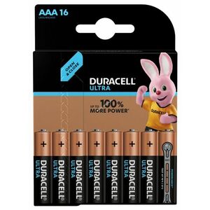 Duracell elem Ultra MX2400/LR03/AAA/Micro, 16db/csomag - A készlet erejéig! kép