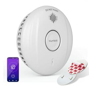 Klarstein SmartVigil Connect WiFi füstérzékelő | 3 éves akkumulátor | alkalmazással történő vezérlés | fúrás nélkül kép