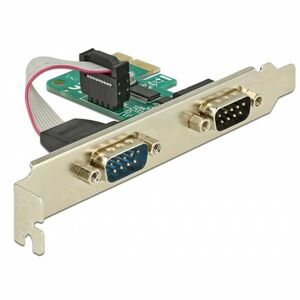 DeLock PCI-E Bővítőkártya 2x Soros RS-232 port (89918) kép