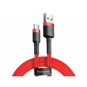 Baseus Cafule USB - Type-C 1m gyorstöltő adatkábel (CATKLF-B09) piros kép