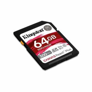 Kingston SDXC Canvas React Plus 64GB UHS-II/U3/C10 Memóriakártya (SDR2/64GB) kép