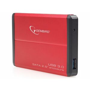 Gembird 2.5 SATA HDD/SSD USB3.0 külső ház (EE2-U3S-2-R) piros kép