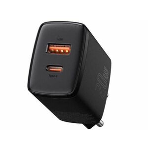 Baseus Compact Quick Charger U+C 20W hálózati gyorstöltő (CCXJ-B01) fekete kép