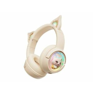 Onikuma B5 Vezeték nélküli Cicafüles Gaming headset, bézs kép