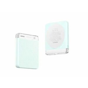 Remax Cube RPP-8 Magsafe Vezeték Nélküli Gyorstöltő Powerbank 5000 mAh, kék kép