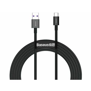 Baseus Superior Series USB Type-A to USB Type-C 2m gyorstöltő adatkábel (CATYS-A01) fekete kép