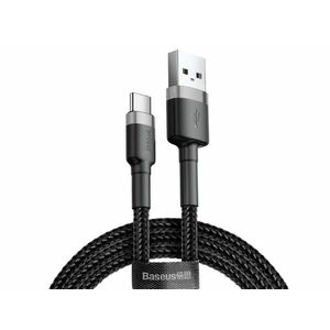 Baseus Cafule USB - Type-C 2m gyorstöltő adatkábel (CATKLF-CG1) szürke/fekete kép