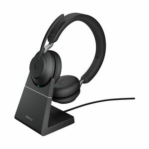 JABRA Evolve2 65 MS Teams Stereo Bluetooth Vezeték Nélküli Fejhallgató + Töltő állomás (26599-999-989) kép