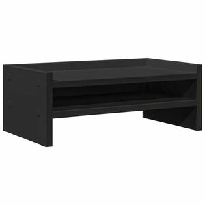 vidaXL fekete szerelt fa monitorállvány 42 x 24 x 16 cm kép