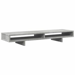 vidaXL betonszürke szerelt fa monitorállvány 100 x 27 x 15 cm kép