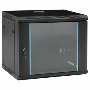 vidaXL 9U fali hálózati szekrény 19" IP20 600 x 450 x 510 mm kép