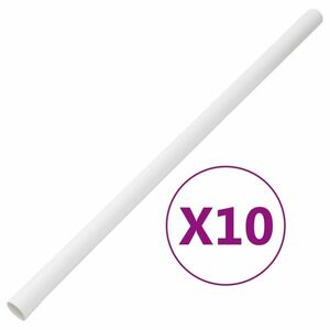 vidaXL PVC kábelcsatornák kapcsokkal Ø30 mm 10 m kép