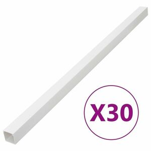 vidaXL PVC kábelcsatornák 33 x 33 mm 30 m kép