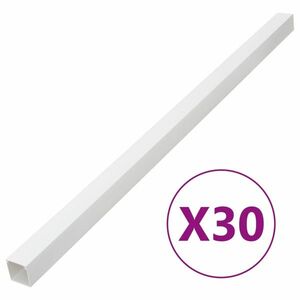 vidaXL PVC kábelcsatornák 40 x 40 mm 30 m kép