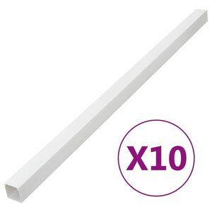 vidaXL PVC kábelcsatornák 100 x 40 mm 10 m kép