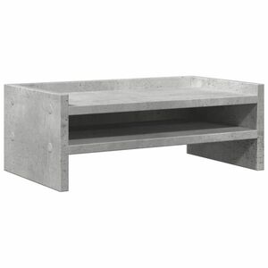 vidaXL betonszürke szerelt fa monitorállvány 42 x 24 x 16 cm kép