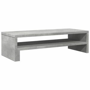 vidaXL betonszürke szerelt fa monitorállvány 54 x 22 x 15 cm kép