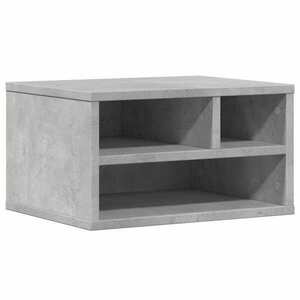 vidaXL betonszürke szerelt fa nyomtatóállvány 40 x 32 x 22, 5 cm kép