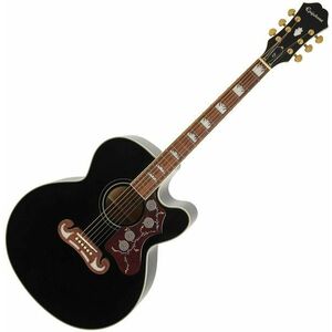 Epiphone J-200 EC Black Elektroakusztikus gitár kép