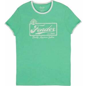 Fender Ing Beer Label Ringer Sea Foam Green/White XL kép