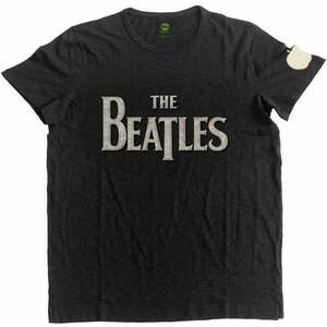 The Beatles Ing Drop T Logo App Slub Unisex Black M kép