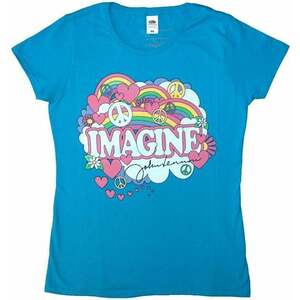 John Lennon Ing Rainbows, Love & Peace Womens Light Blue M kép