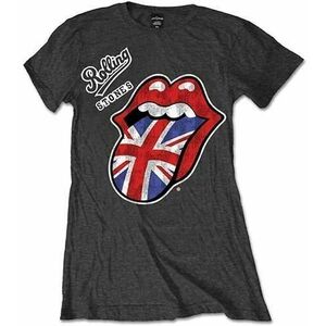 The Rolling Stones Ing Vintage British Tongue Womens Charcoal Grey L kép