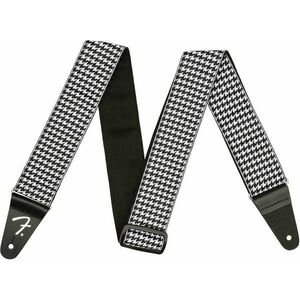 Fender Houndstooth Textil gitár heveder White kép