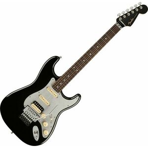 Fender Ultra Luxe Stratocaster FR HSS RW Mystic Black Elektromos gitár kép