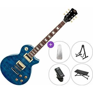 SX EC3H SET Translucent Ocean Blue Elektromos gitár kép