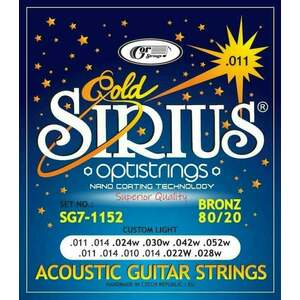 Gorstrings SIRIUS Gold SG7-1152 Akusztikus gitárhúrok kép