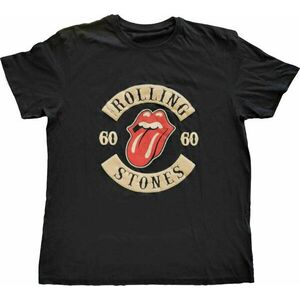 The Rolling Stones Ing Sixty Biker Tongue Unisex Black 2XL kép