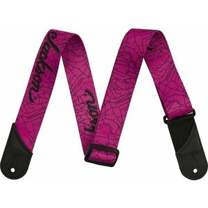 Jackson Cracked Mirror Strap Textil gitár heveder Pink kép