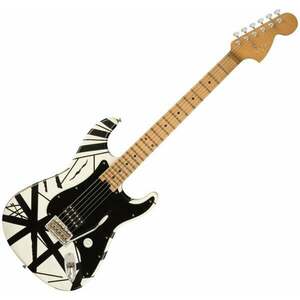 EVH Striped Series 78 Eruption Relic Relic White with Black Stripes Relic Elektromos gitár kép