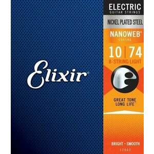 Elixir 12062 Nanoweb Light 8 String Elektromos gitárhúrok kép