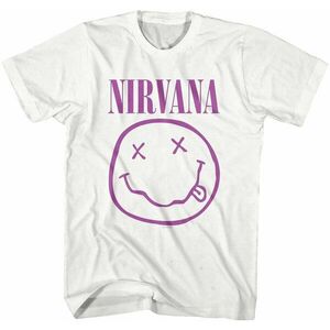 Nirvana Ing Purple Happy Face Unisex White 2XL kép