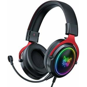 Onikuma X10 RGB Wired Gaming Headset With Detachable Mic Fekete PC headset kép