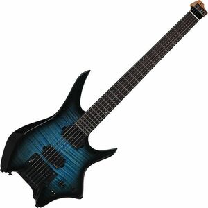 HILS Guitars HN7 NEXT Transparent Blue Burst Headless gitár kép