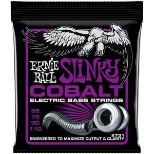 Ernie Ball 2731 Power Slinky Cobalt Electric Bass 55-110 kép