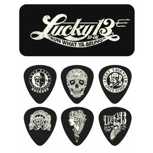 Dunlop Lucky 13 Pick Tin 0.73 kép