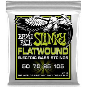 Ernie Ball 2812 Regular Slinky Cobalt Flatwound Electric Bass 50-105 kép