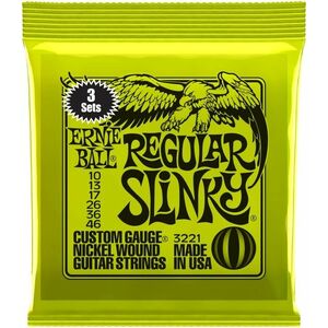 Ernie Ball 3221 Nickel Wound Regular Slinky 3 Pack kép